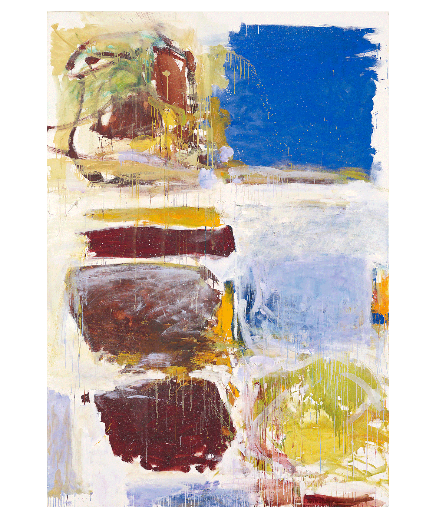 A painting by Joan Mitchell, titled Blue Territory, dated 1972.